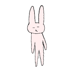 [LINEスタンプ] みみのうさぎ