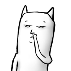 [LINEスタンプ] "The Weird Cat"