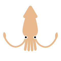 [LINEスタンプ] Squid living in the city