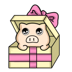 [LINEスタンプ] Fat pig's daily