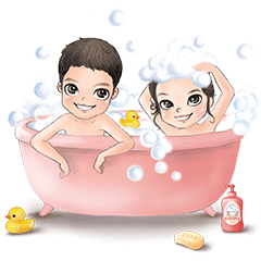 [LINEスタンプ] Miko Mia The Gorman Siblings (English)