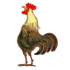 [LINEスタンプ] Lovely Rooster