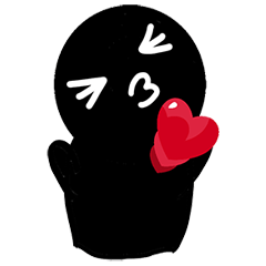 [LINEスタンプ] Black Black