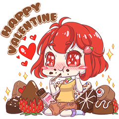 [LINEスタンプ] Strawberry's Valentine