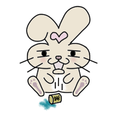 [LINEスタンプ] Me Too Rabbit