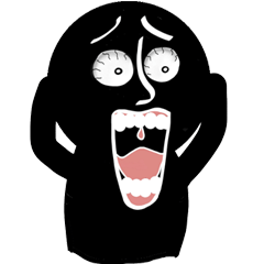 [LINEスタンプ] Blacky night