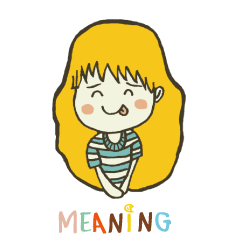 [LINEスタンプ] Meaning Chubby Girl (ENG)