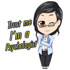 [LINEスタンプ] Trust me, I'm a Psychologist