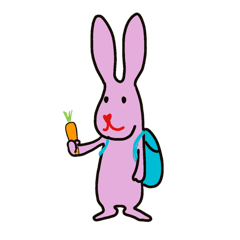 [LINEスタンプ] ハート鼻うさぎ