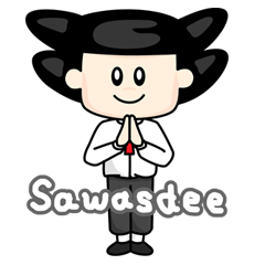 [LINEスタンプ] Jaidee Cute and Funny man.