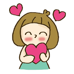 [LINEスタンプ] Sali Happy Girl (ENG ver.)