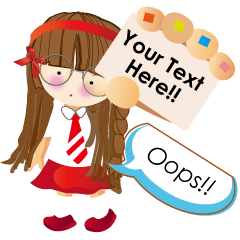 [LINEスタンプ] Oops！ say "NO" loudly.