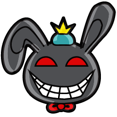 [LINEスタンプ] Crazy Dark Rabbit