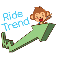 [LINEスタンプ] Ride Trend and Rich with Monkey Trader
