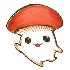 [LINEスタンプ] Mushrooms Man