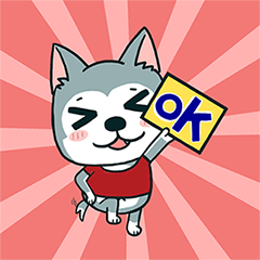 [LINEスタンプ] Hello Husky ！