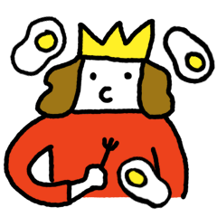 [LINEスタンプ] 王様とあさごはん