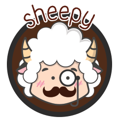 [LINEスタンプ] sheepy happy