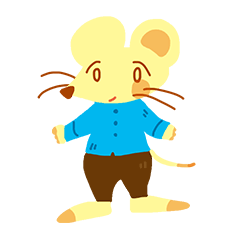 [LINEスタンプ] ネズミのロニーのスタンプ