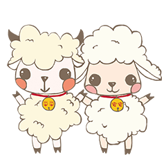 [LINEスタンプ] Peace sheep