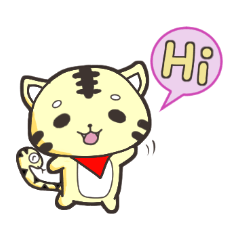 [LINEスタンプ] lion and snake