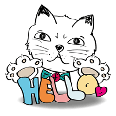 [LINEスタンプ] FAT CAT V.01