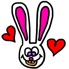 [LINEスタンプ] カラフル原色うさぎ 少しだけ敬語編