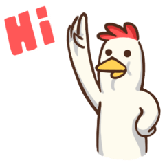 [LINEスタンプ] What's wrong with the chicken？