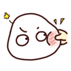 [LINEスタンプ] Mochi White