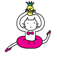 [LINEスタンプ] バレエねこ