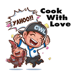 [LINEスタンプ] Cook With Love #English_Versions2