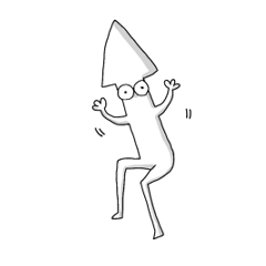 [LINEスタンプ] アクティブなイカ