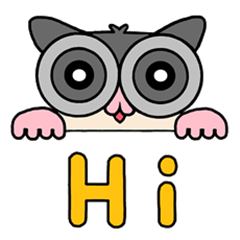 [LINEスタンプ] Sugar Glider Baby Wubao