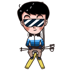 [LINEスタンプ] aumluckyman