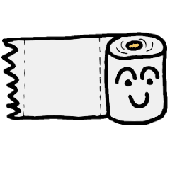 [LINEスタンプ] 理想的なトイレットペーパー