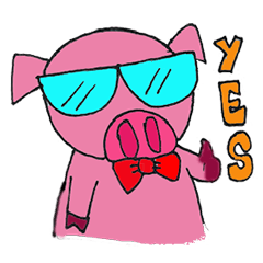 [LINEスタンプ] Pinky_Pig