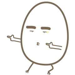 [LINEスタンプ] Mr.egg Funny guyの画像（メイン）
