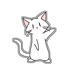 [LINEスタンプ] 白猫ミーちゃんとゆかいな仲間たち