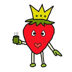 [LINEスタンプ] Strawberr prince English ver.