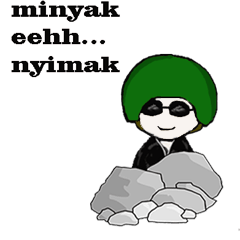 [LINEスタンプ] manusia salju-jowo-indo