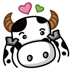 [LINEスタンプ] Moo Moo cow