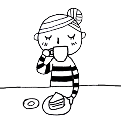 [LINEスタンプ] Strip girl daily life