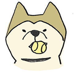 [LINEスタンプ] 表情としぐさでいろいろ語る秋田犬スタンプ