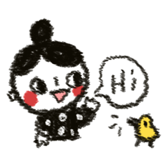 [LINEスタンプ] Chit Chat Girl