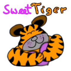 [LINEスタンプ] Sweet Tiger v.1