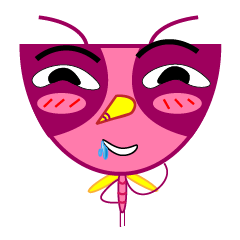 [LINEスタンプ] Playful mosquitoes