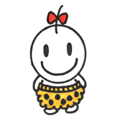 [LINEスタンプ] Smile little girl