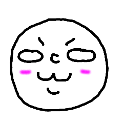 [LINEスタンプ] 丸顔さんのへたスタンプ