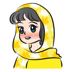[LINEスタンプ] sweet scarf girl