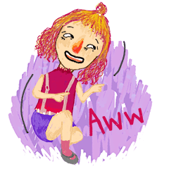 [LINEスタンプ] Pink-Pink-kue (Eng Ver.)